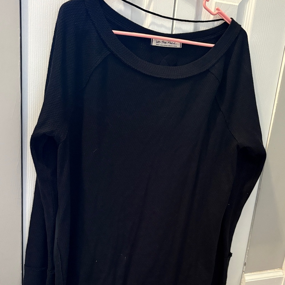 We The Free Classic Black Long Sleeve Tee